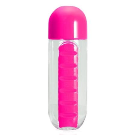 Pill and Vitamin Organizer Water Bottle